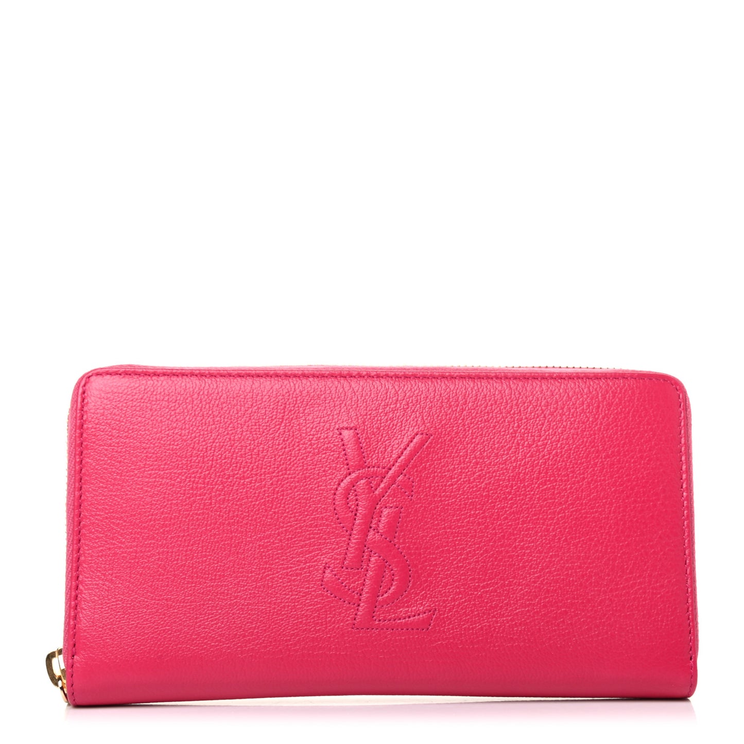 Chevre Belle De Jour Zip Around Wallet Fuchsia