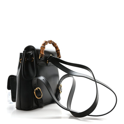 Gucci Calfskin Bamboo Backpack Black 3 of 10