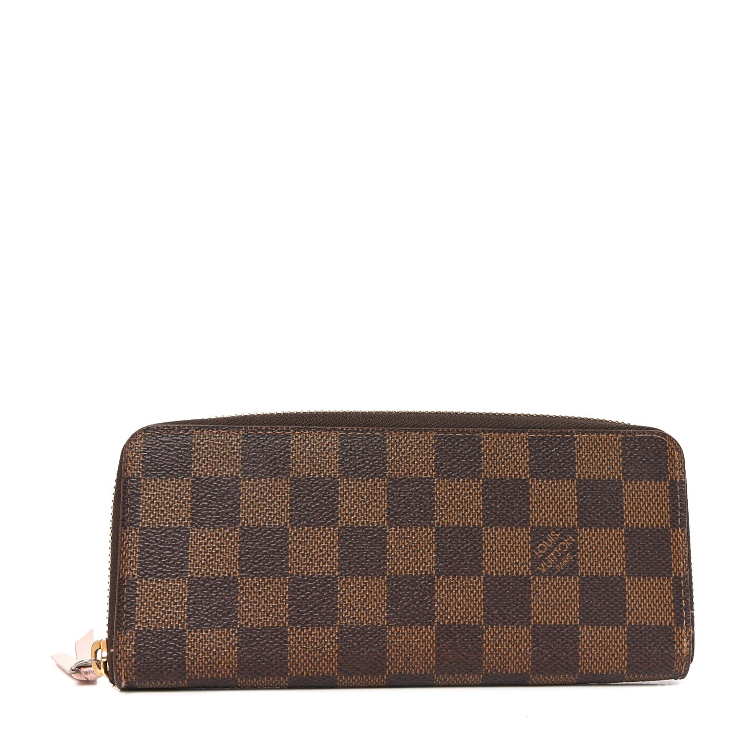 Damier Ebene Clemence Wallet Rose Ballerine