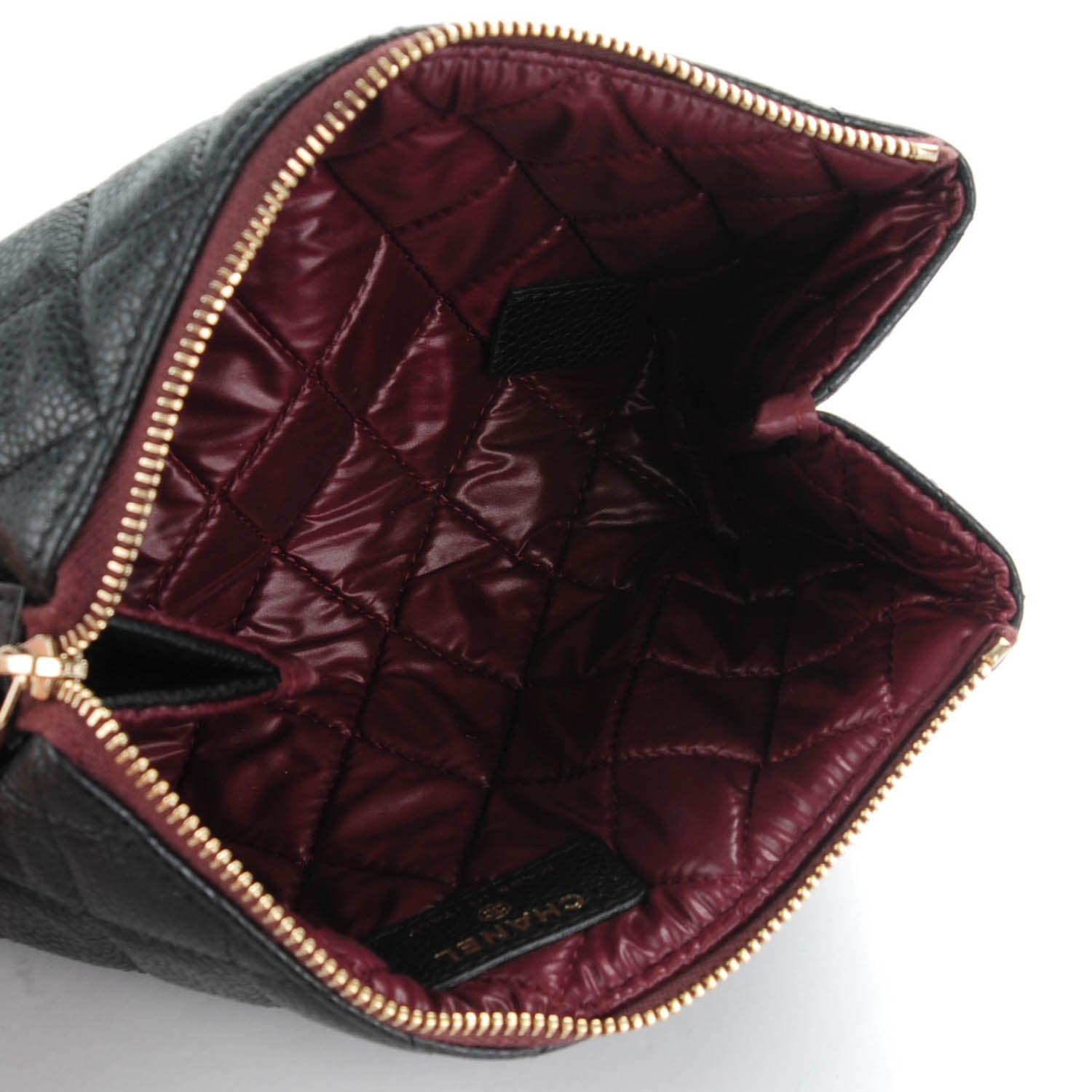 Chanel Caviar Quilted Small Cosmetic Case Black 5 of 7