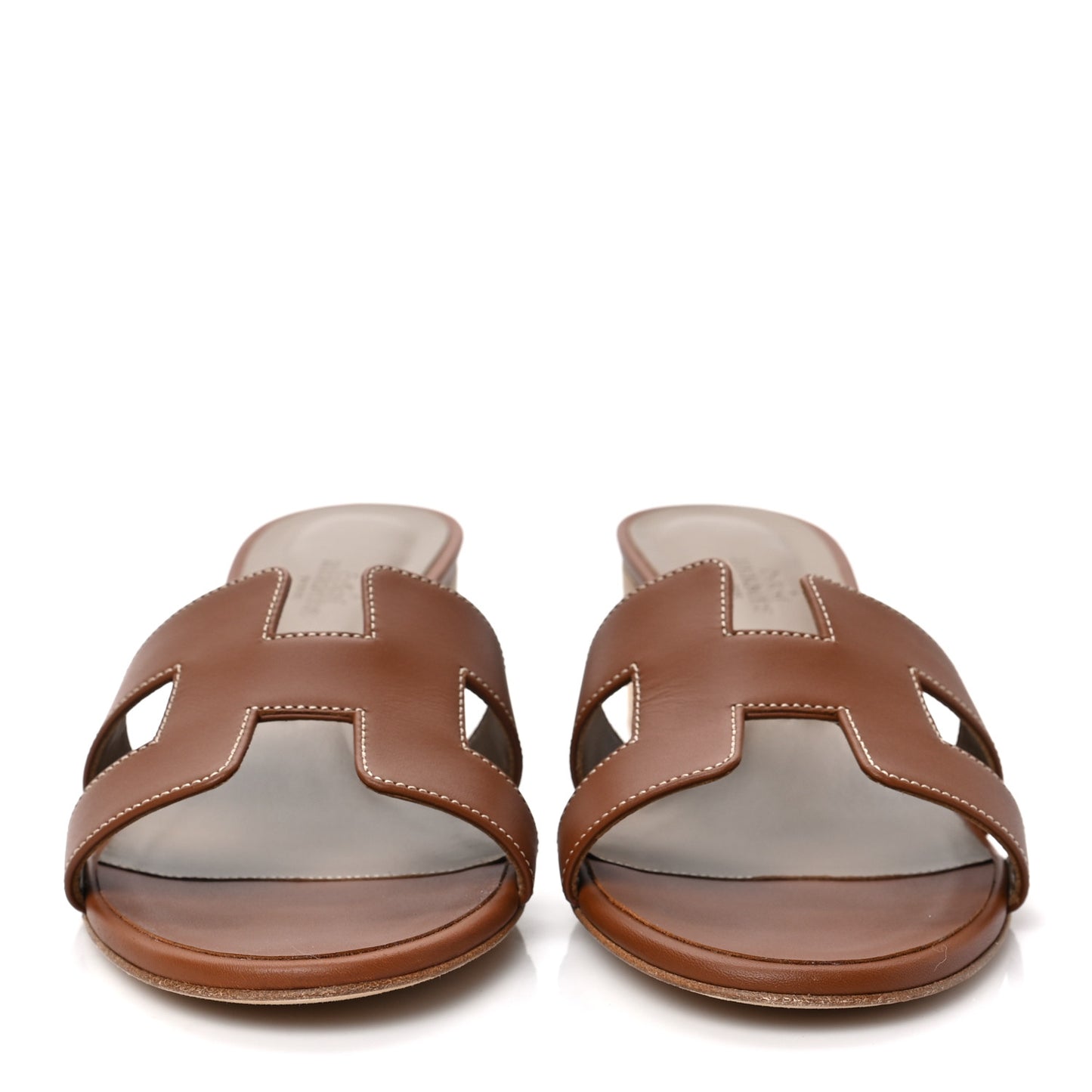 Calfskin Oasis Sandals 36 Gold