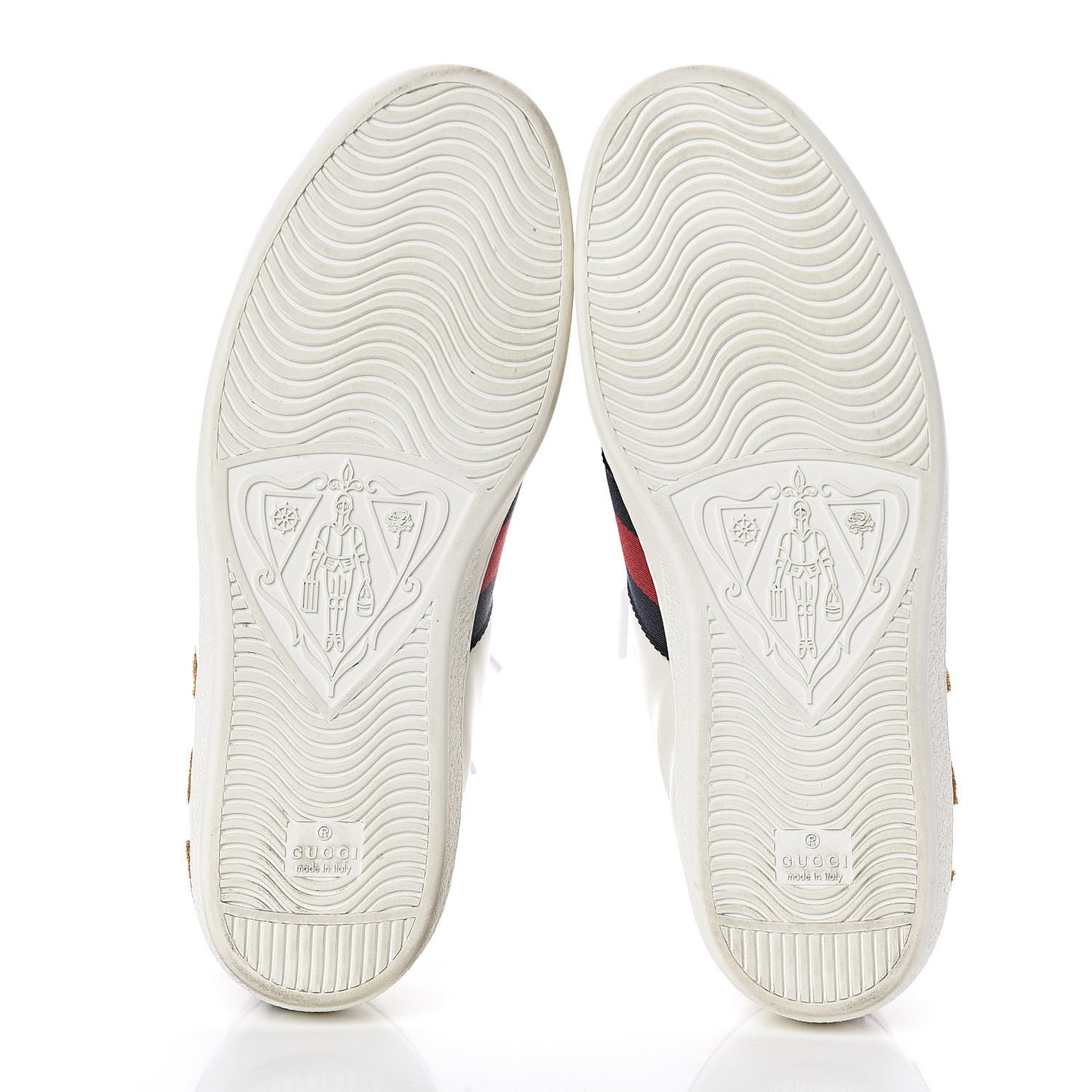 Calfskin Nappa Web LOVED Embroidered Mens Ace Sneakers 9.5 White Red Flame Notte