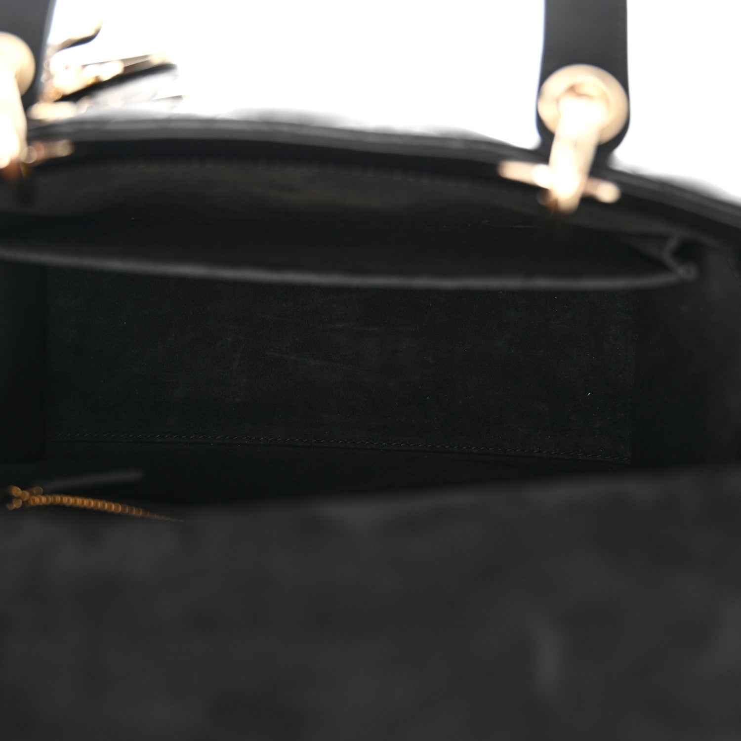 Christian Dior Lambskin Cannage Medium Lady Dior Black 5 of 16