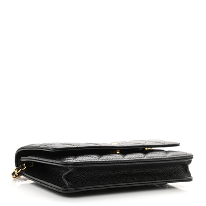 Chanel Caviar Quilted Wallet On Chain WOC Black 4 of 11