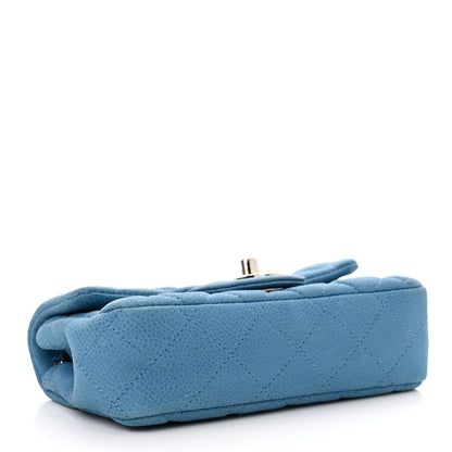 Chanel Iridescent Caviar Quilted Extra Mini Flap Light Blue 4 of 16