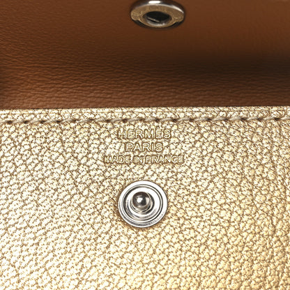 Hermes Metallic Chevre Chamkilight Kelly Pocket Belt Dore 4 of 8