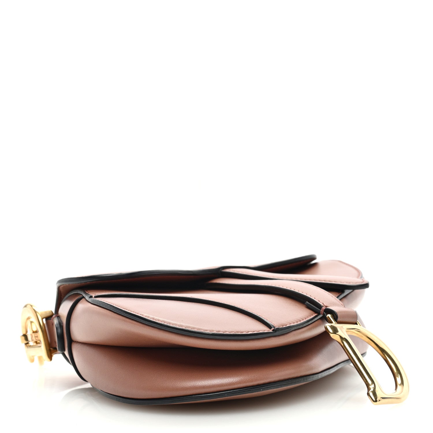 Christian Dior Calfskin Mini Saddle Bag Taupe 4 of 9