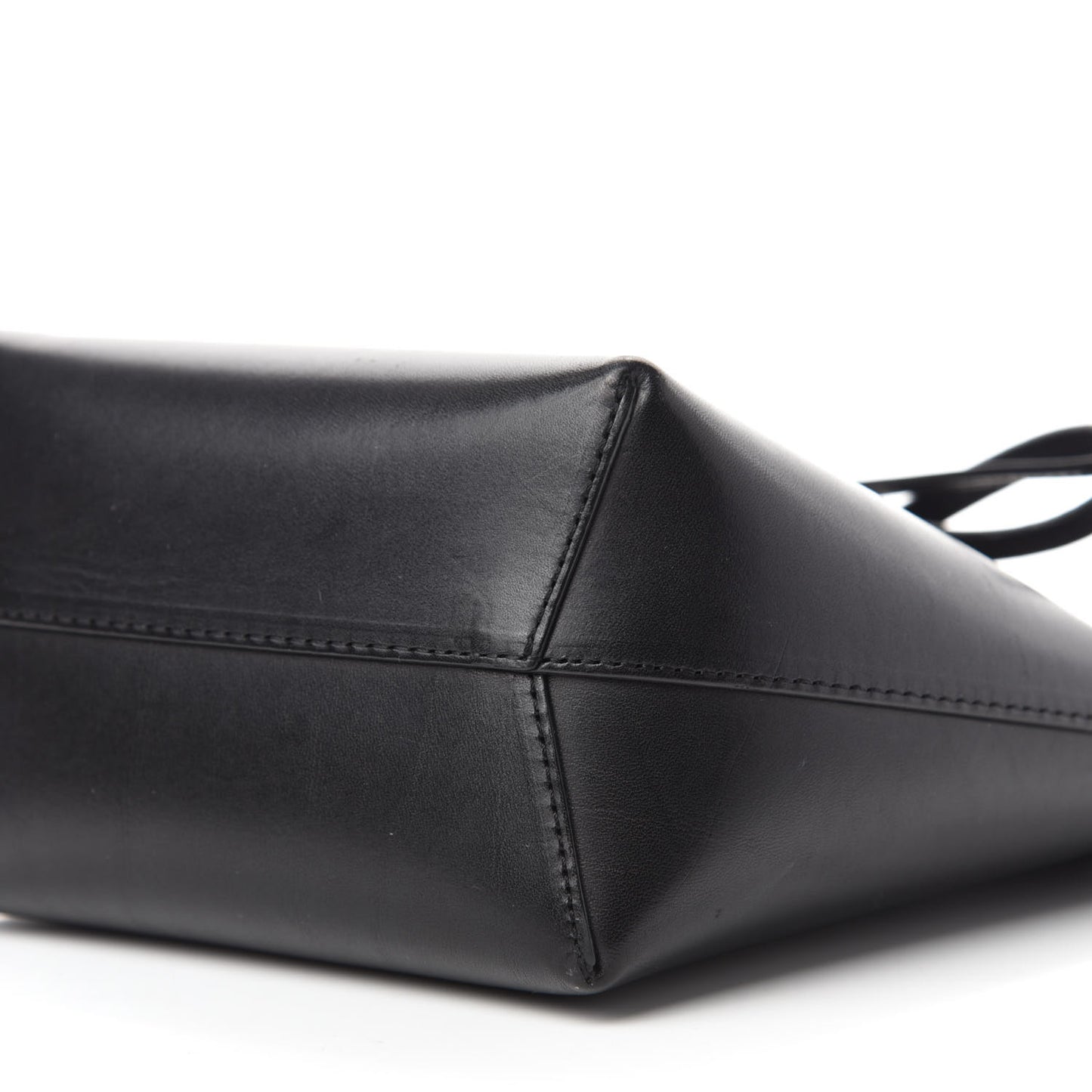 Calfskin Mini Mini Bucket Bag Black Argento