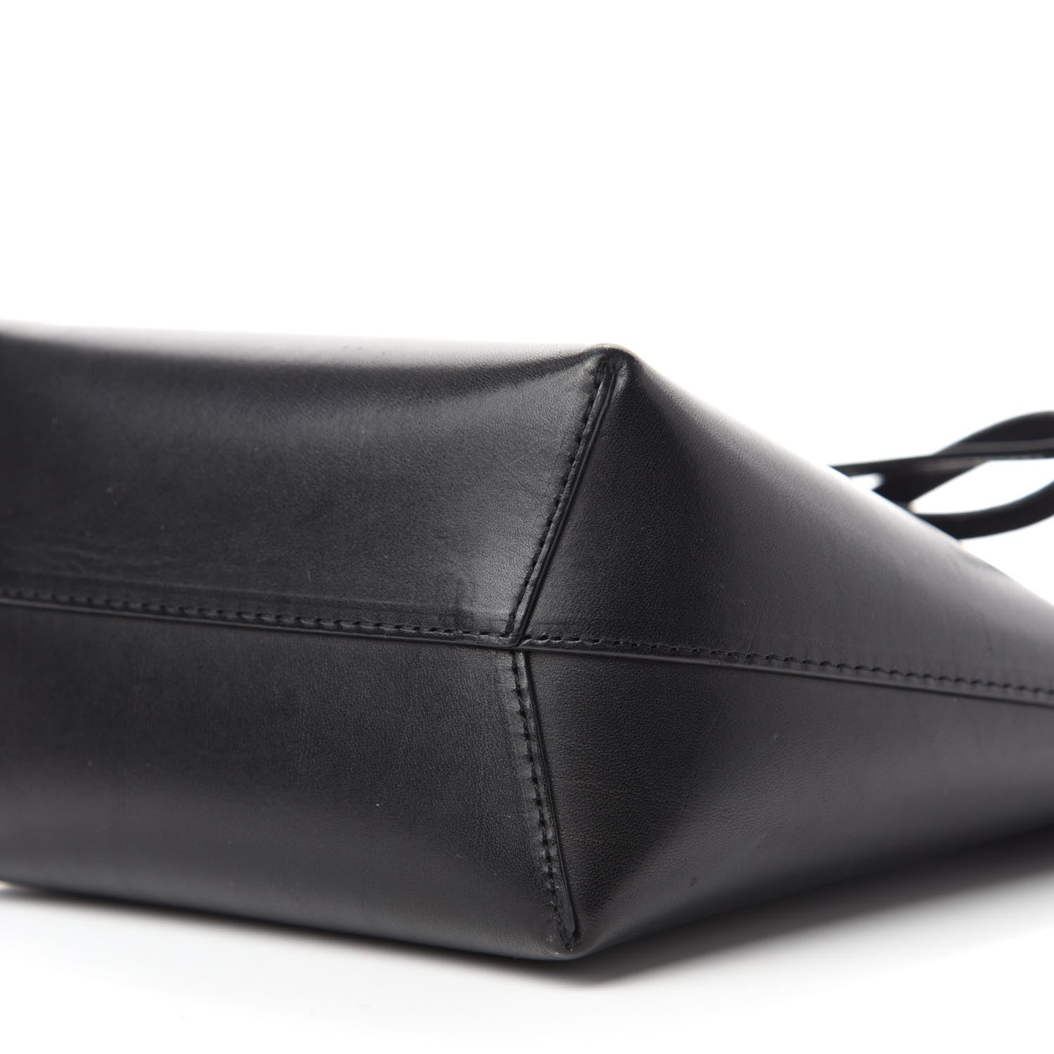 Mansur Gavriel Calfskin Mini Mini Bucket Bag Black Argento 7 of 10