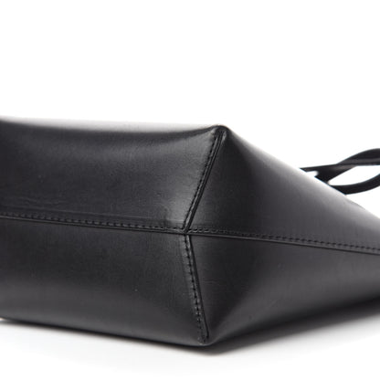 Mansur Gavriel Calfskin Mini Mini Bucket Bag Black Argento 7 of 10