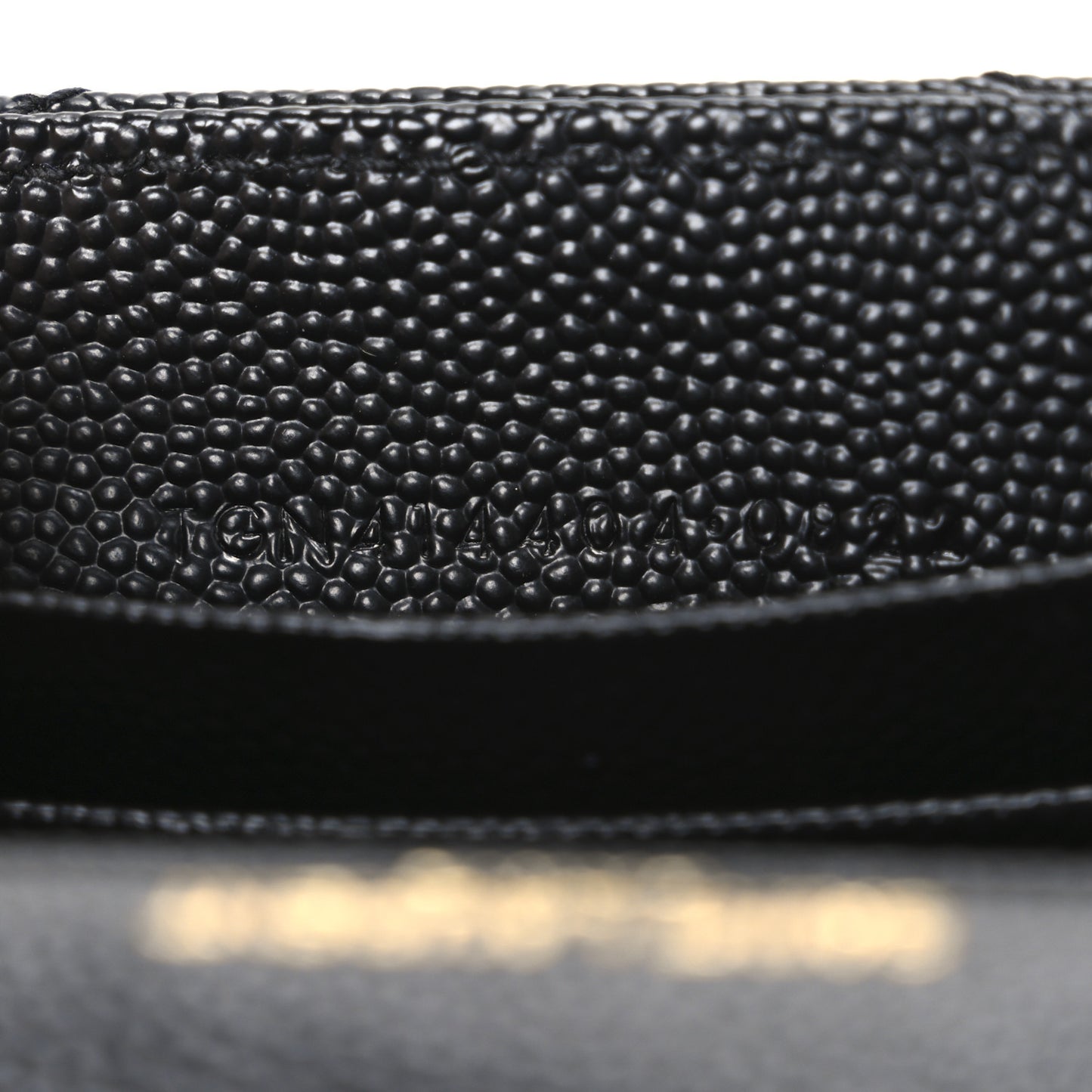 Grain De Poudre Matelasse Chevron Small Monogram Envelope Wallet Black