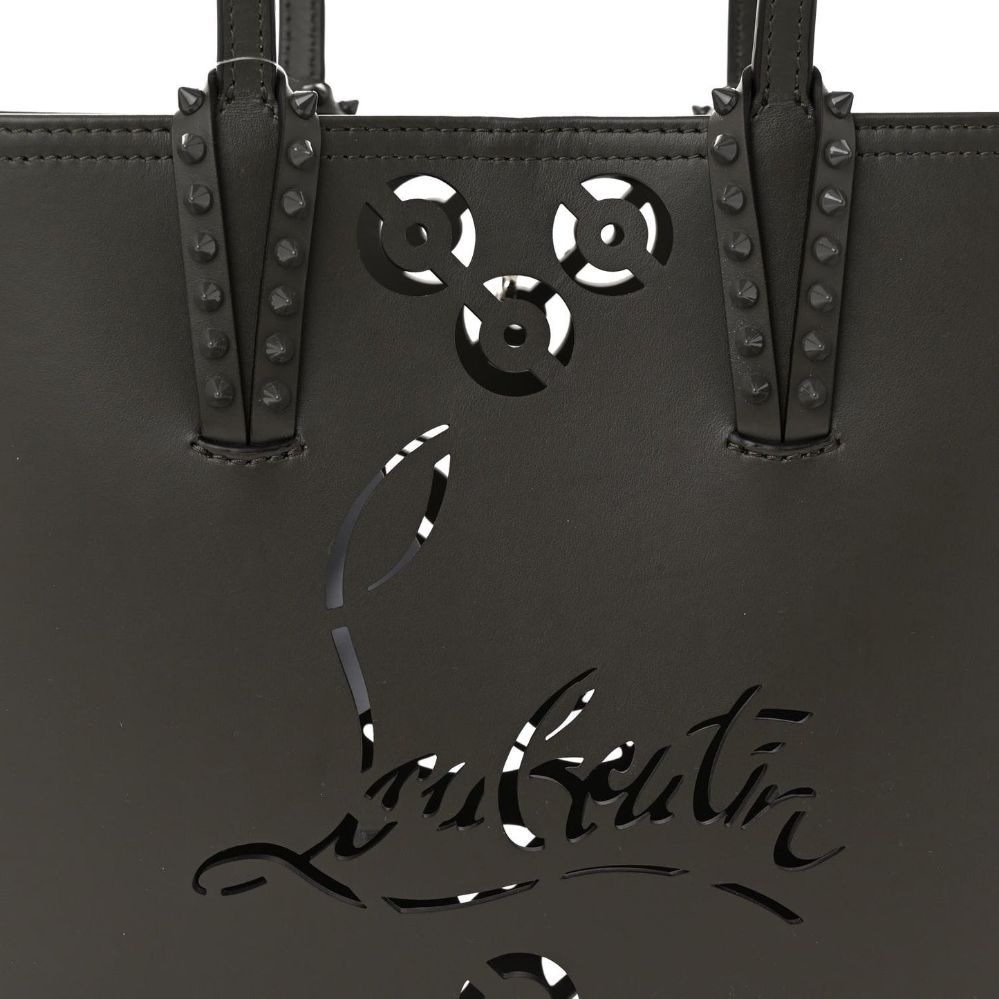Calfskin Loubinthesky Perforated Small Cabata Tote Rocket