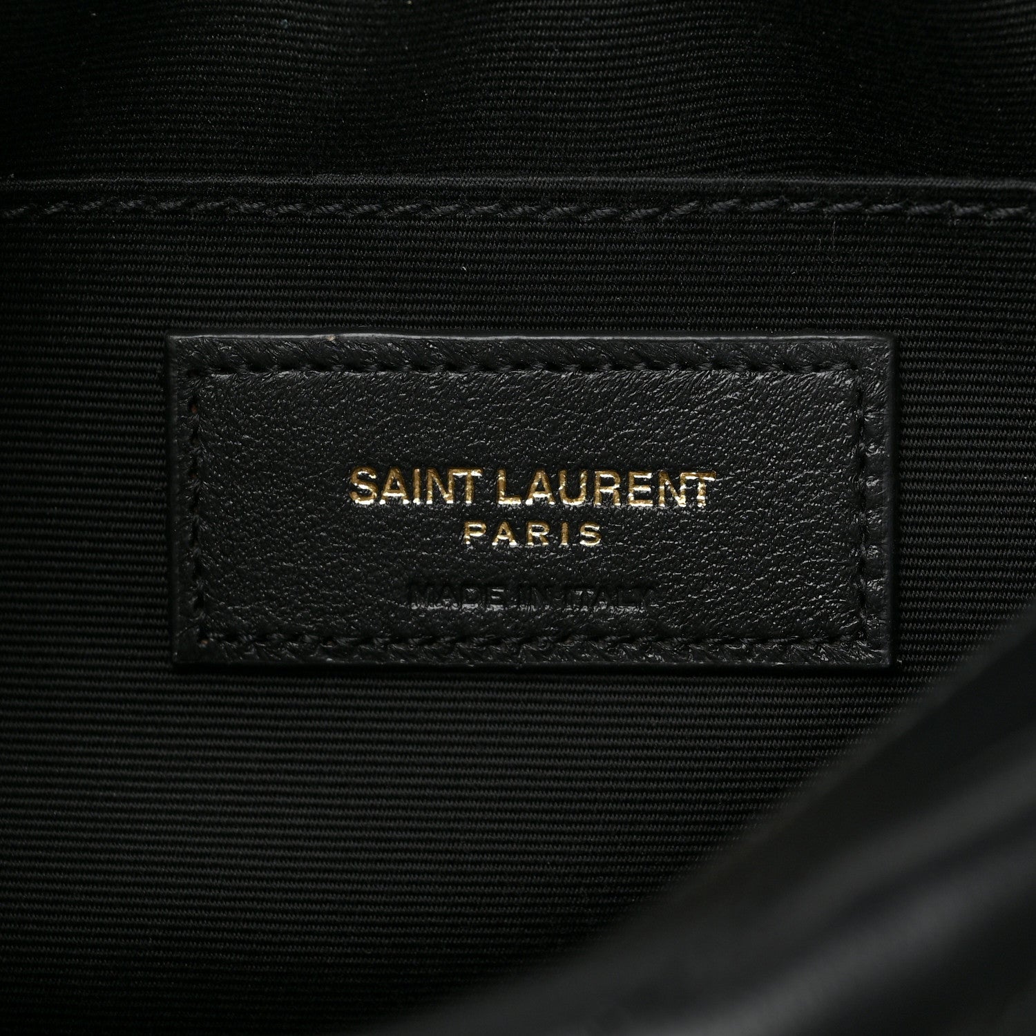 Saint Laurent Calfskin Matelasse Monogram Lou Camera Bag Black 6 of 9