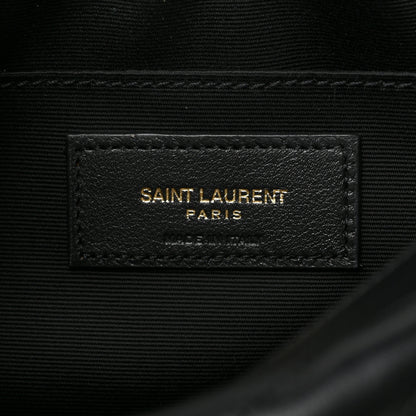 Saint Laurent Calfskin Matelasse Monogram Lou Camera Bag Black 6 of 9