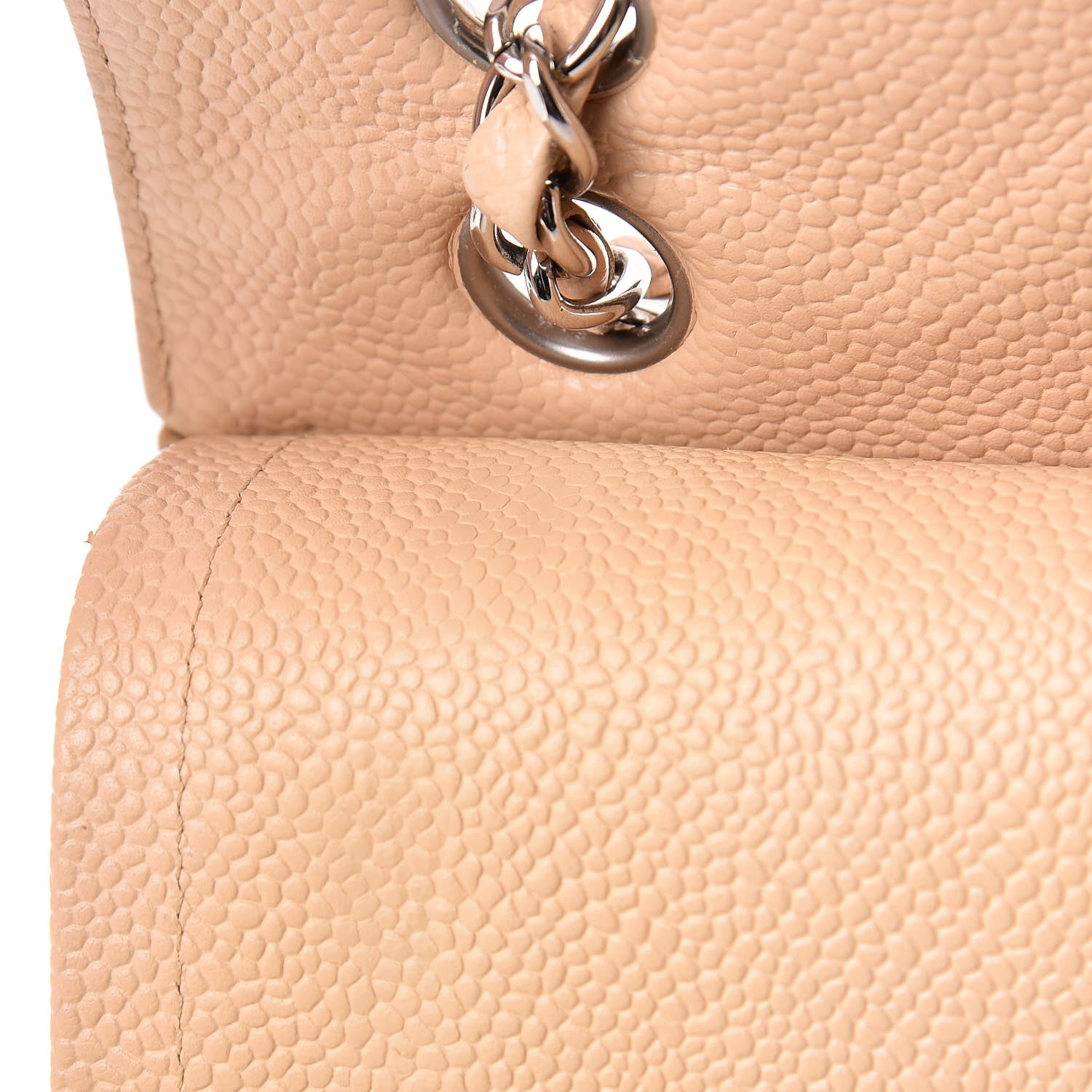 Chanel Caviar Quilted Medium Double Flap Beige Clair 16 of 16