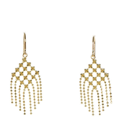 Tiffany 18K Yellow Gold Fringe Drop Earrings 1 of 5