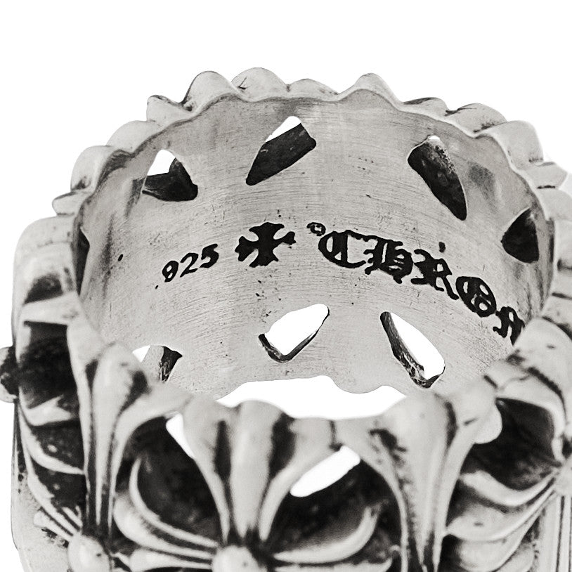 Sterling Silver Cemetery Cross Ring 59 8.75