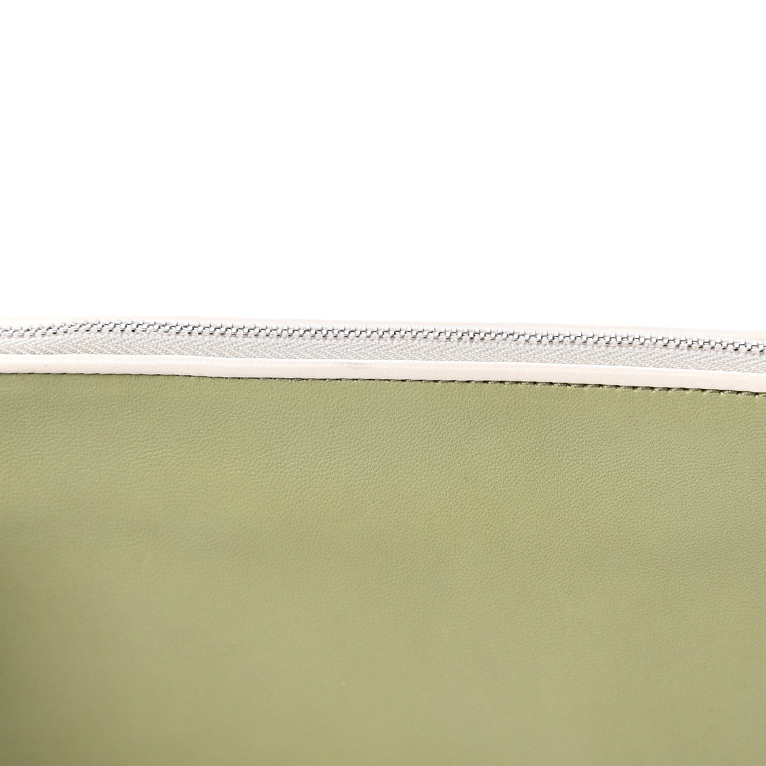Miu Miu Nappa Glitter Clutch Wristlet Pistacchio Bianco 6 of 6