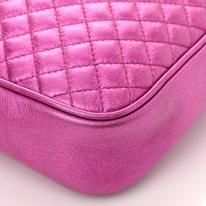 Gucci Laminated Nappa Trapuntata Small Zumi Shoulder Bag Fuxia 11 of 15