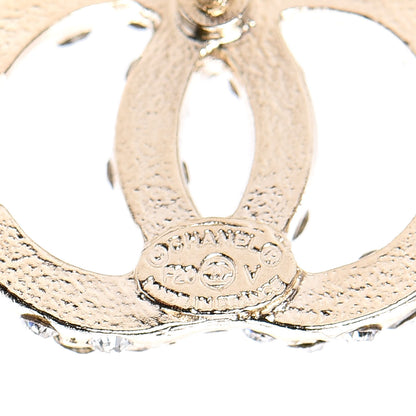 Chanel Crystal CC First Class Stud Earrings Gold 3 of 5