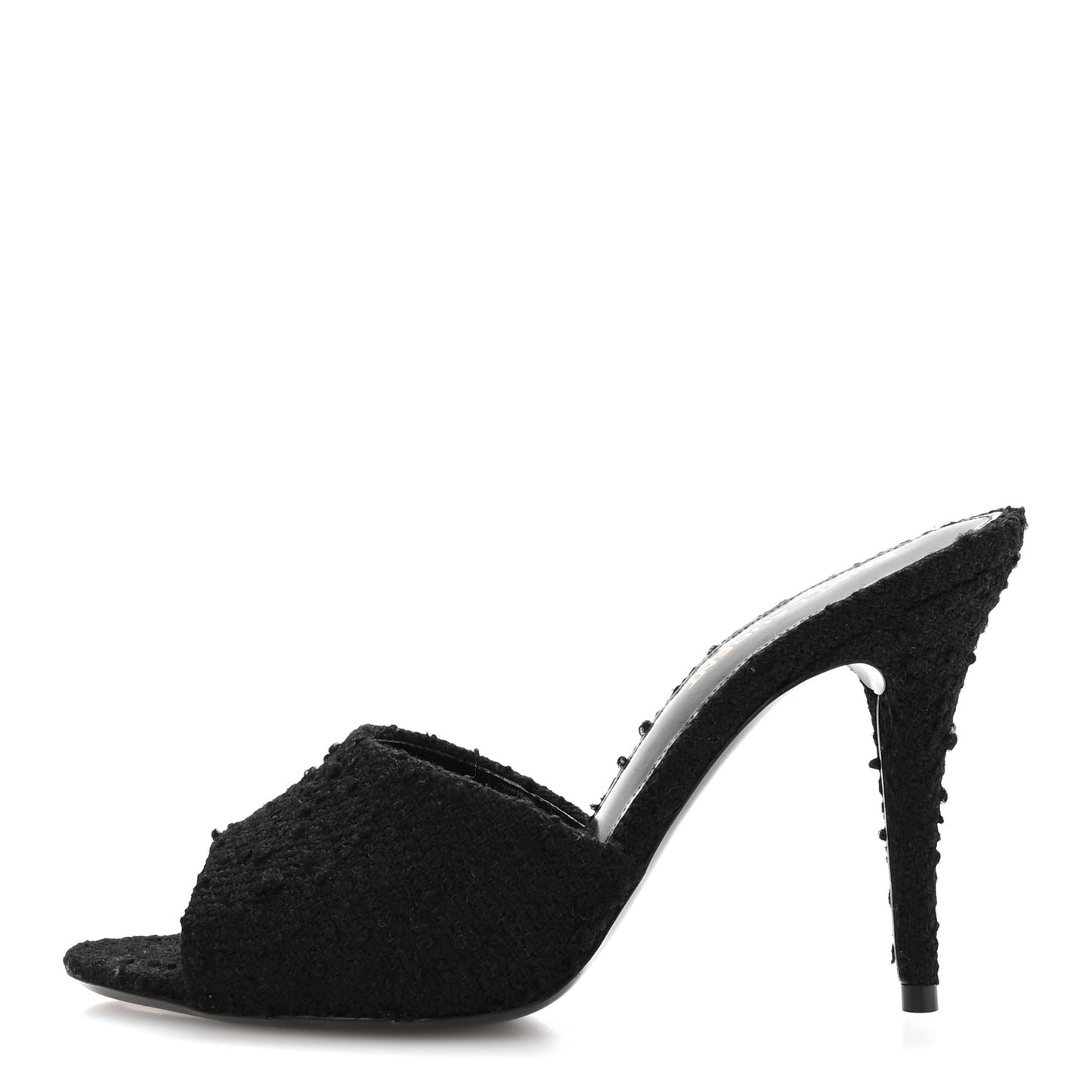Boucle Tweed La 16 95 Mule Sandals 37 Black