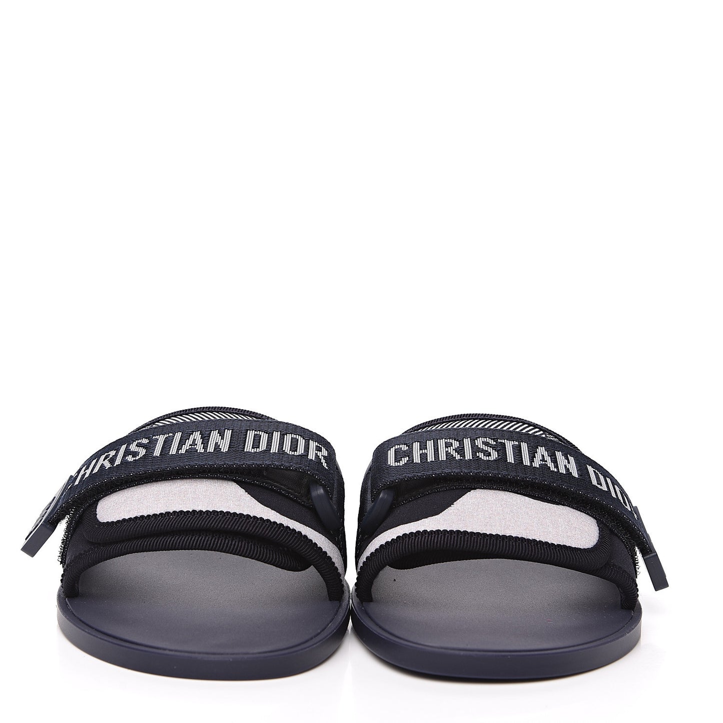Technical Stretch Fabric Camouflage Dio(r)evolution Slide Sandals 38 Deep Blue