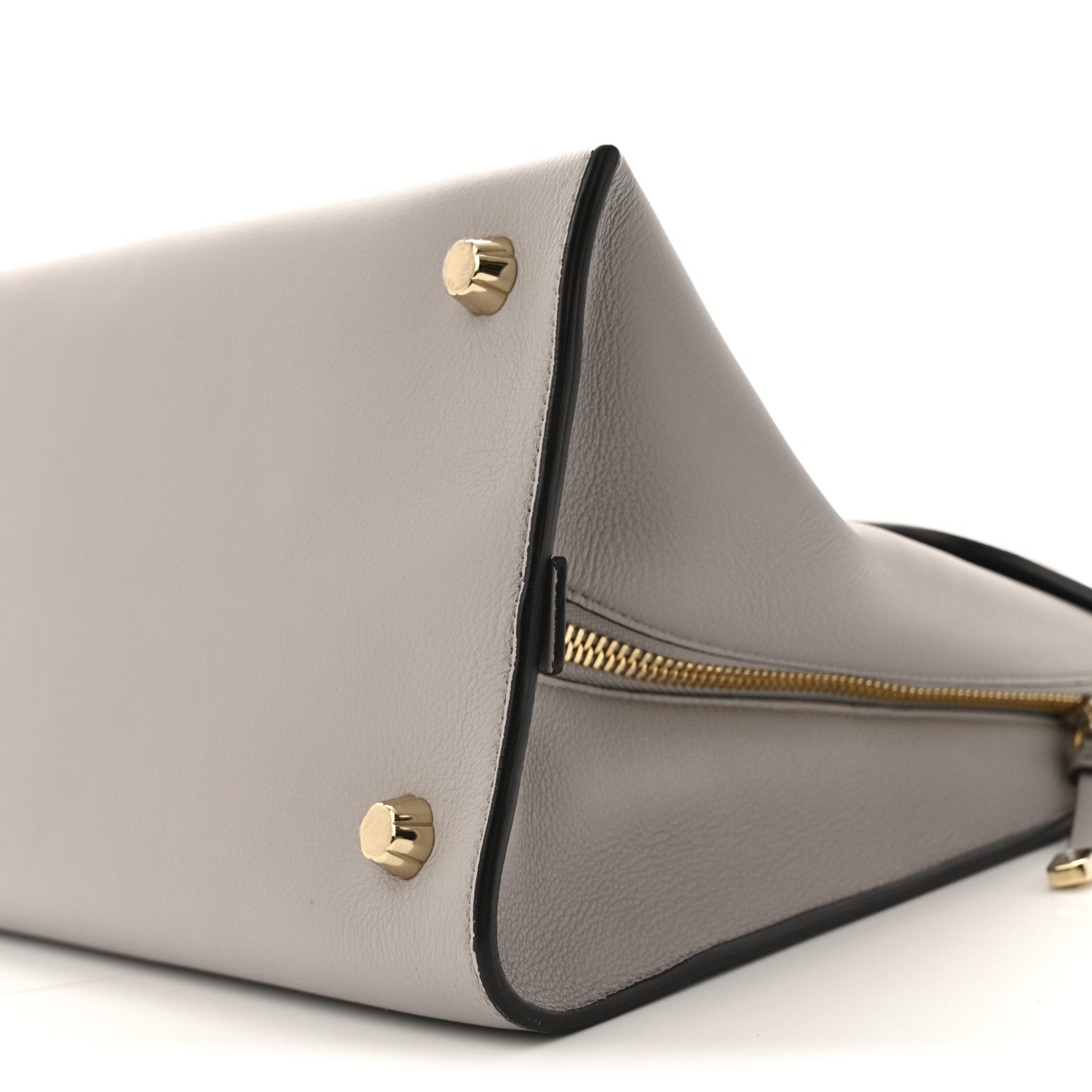 Salvatore Ferragamo Calfskin Jet Set Top Handle Bag Grey Navy 9 of 14