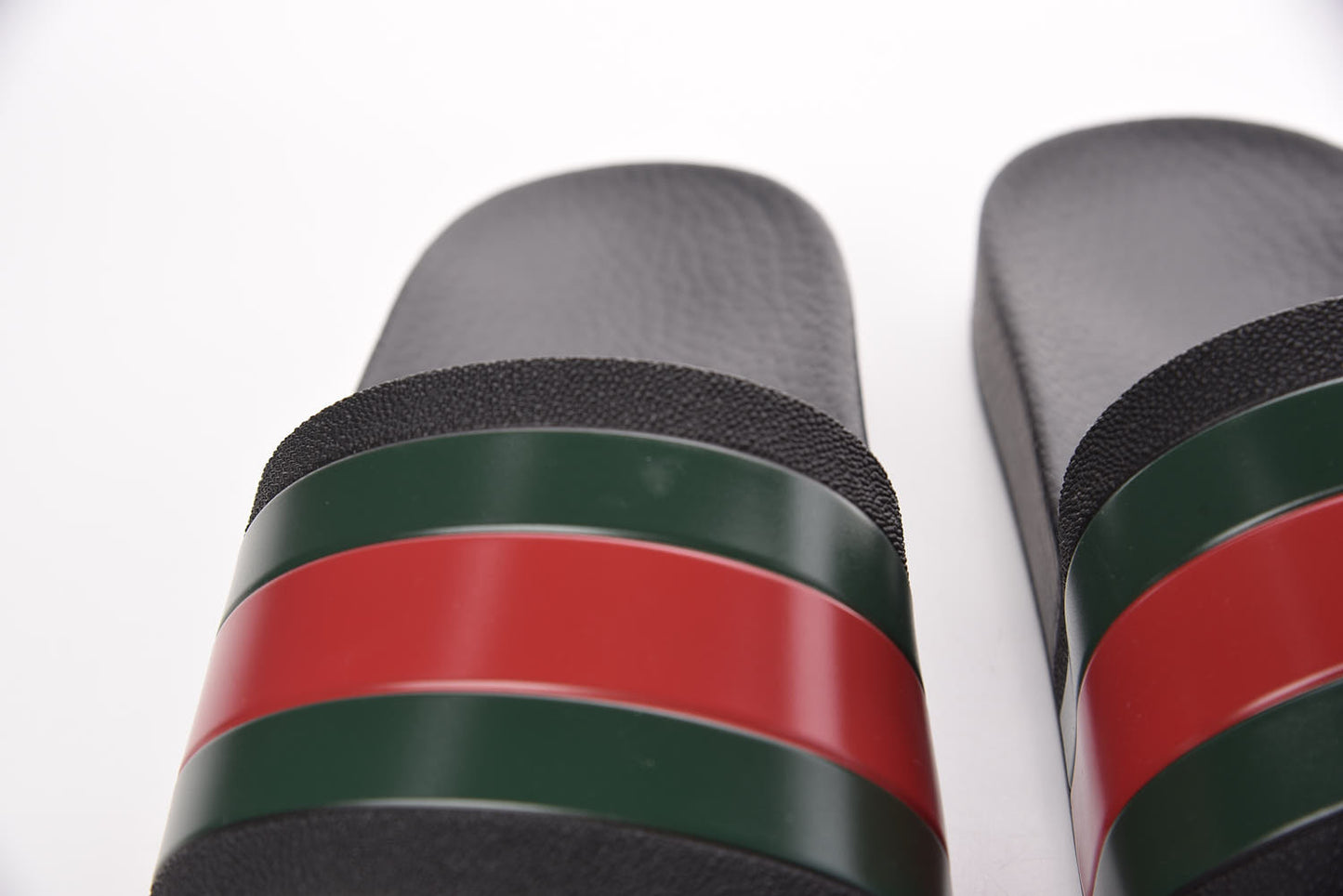 Rubber Web Mens Pool Slide Sandals 6 Black Green Red
