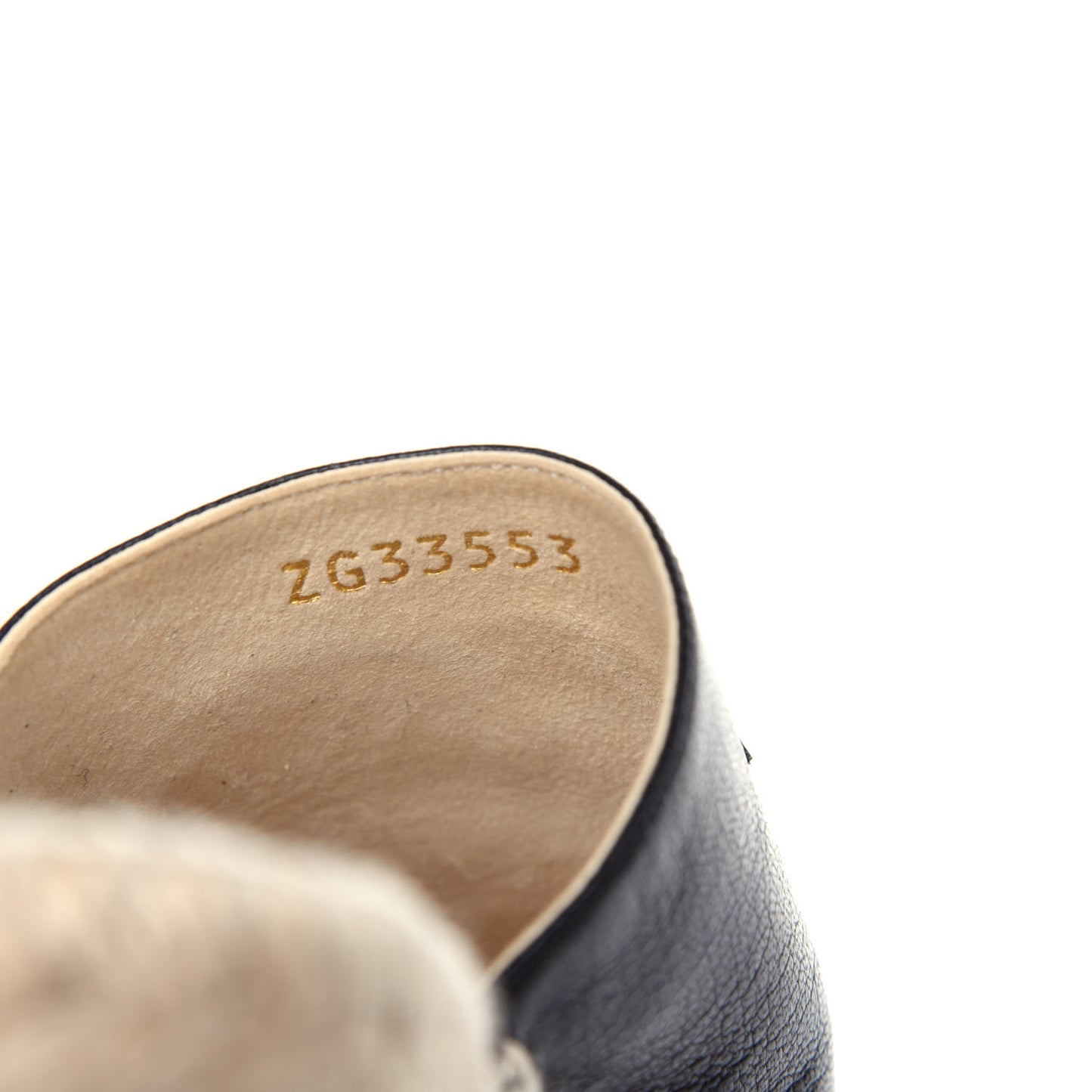 Goatskin Patent CC Espadrille Mules 38 Black