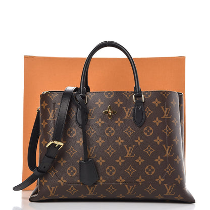 Louis Vuitton Monogram Flower Tote Black 9 of 9