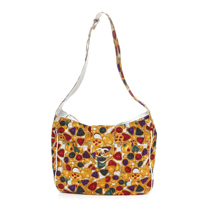 Chanel Canvas Gripoix Print Shoulder Bag Multicolor 1 of 11