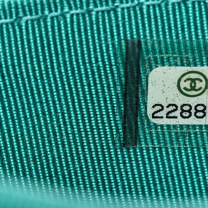Chanel Caviar Quilted Flap Card Holder Turquoise 8 of 8