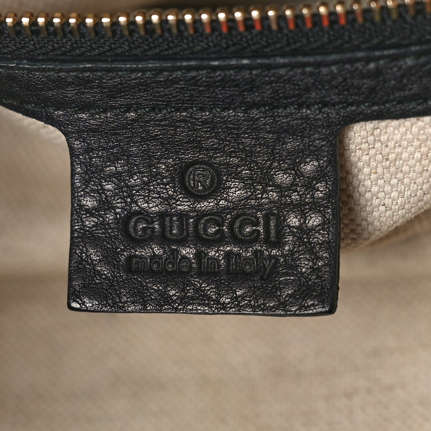 Gucci Calfskin Vintage Web Medium Boston Black 7 of 10