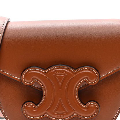 Celine Smooth Calfskin Triomphe Mini Besace Crossbody Tan 7 of 9