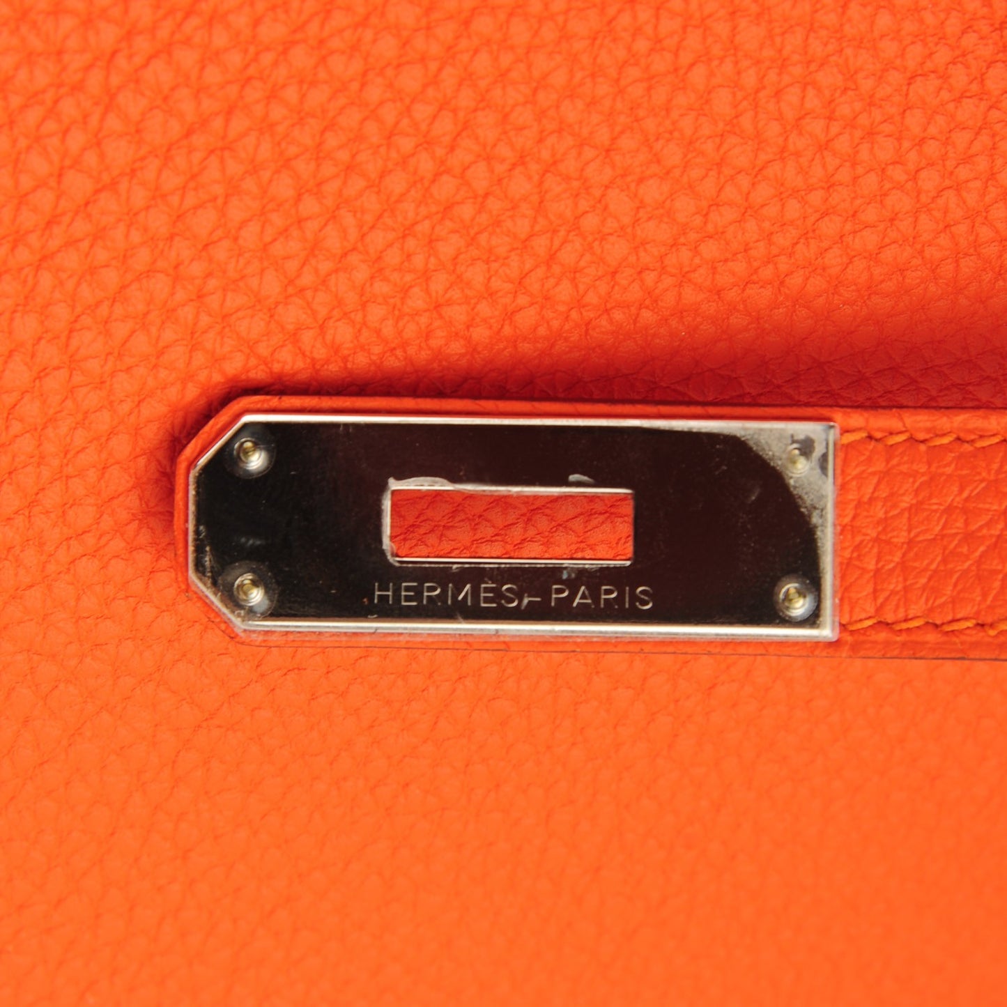 Togo Birkin 35 Feu Orange