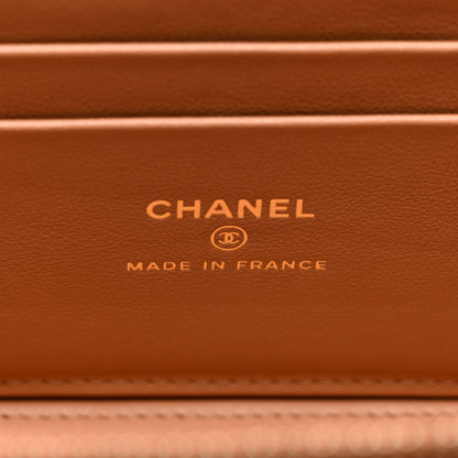 Chanel Patent Quilted Pick Me Up Vanity Case Dark Beige 6 of 10