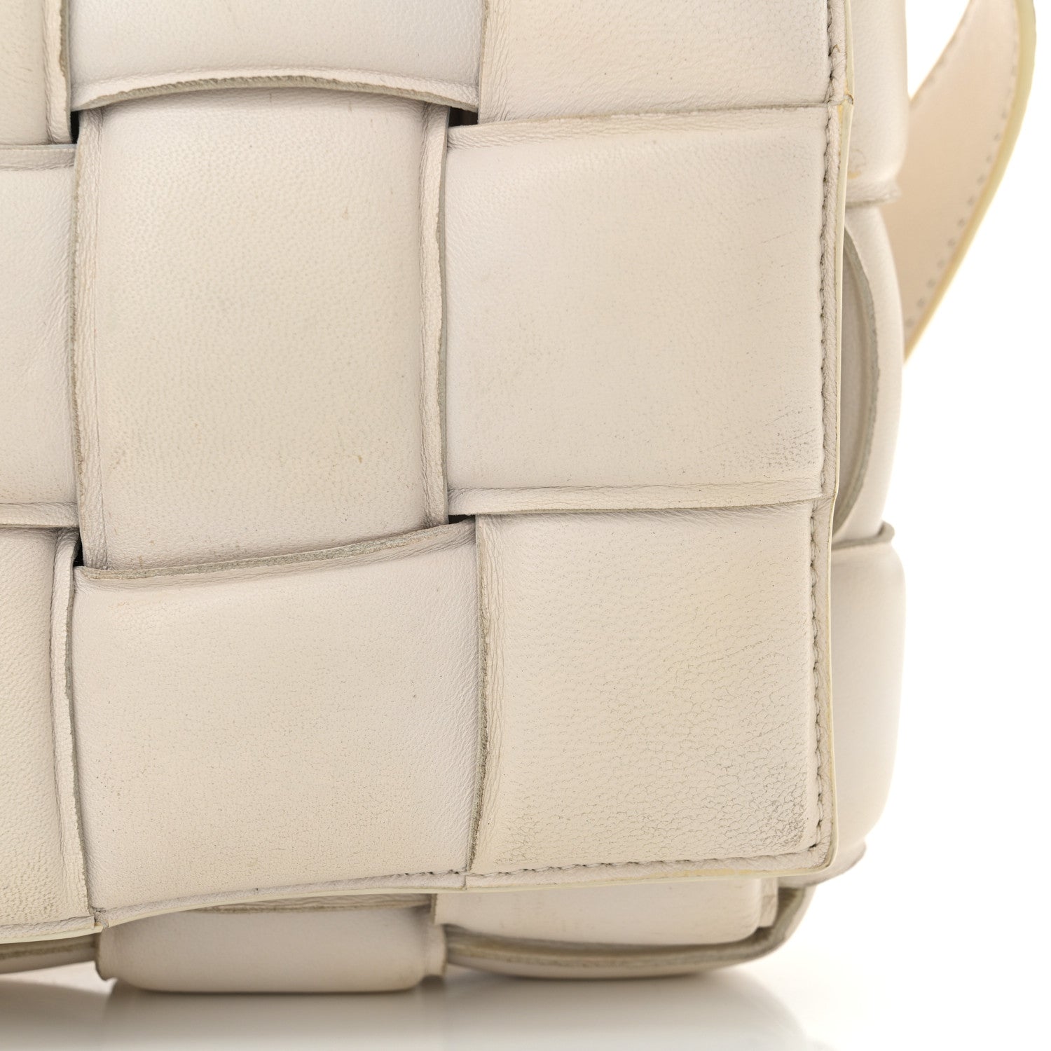 Bottega Veneta Nappa Maxi Intreccio Padded Cassette Crossbody Bag Chalk 15 of 16