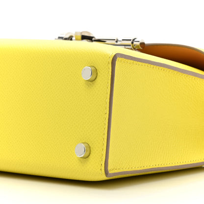 Hermes Epsom Verso Verrou 21 Lime Natural 9 of 11