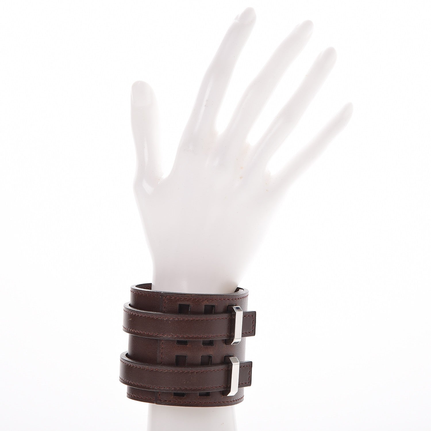 Hermes Box Wide Cuff Rouge H 2 of 12