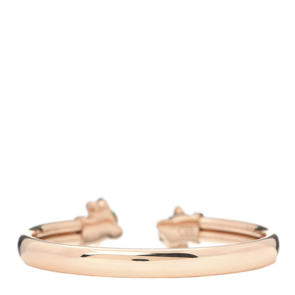 Cartier 18K Pink Gold Tsavorite Garnet Onyx Panthère De Cuff Bracelet 4 of 6