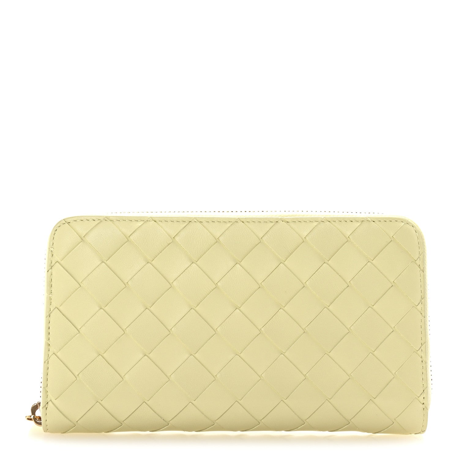 Bottega Veneta Nappa Intrecciato Zip Around Wallet Ice Cream 1 of 7