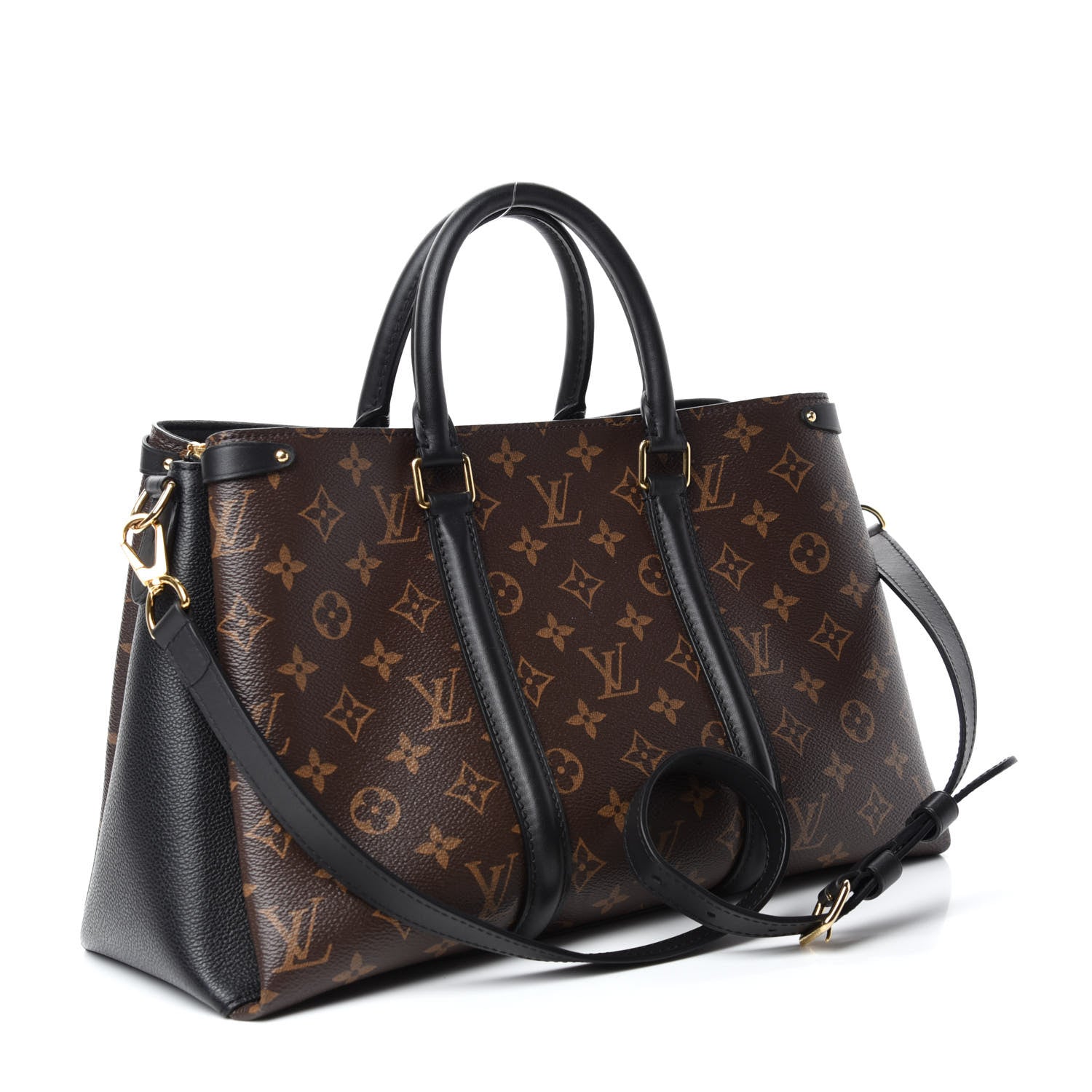 Louis Vuitton Monogram Soufflot MM Black 3 of 10