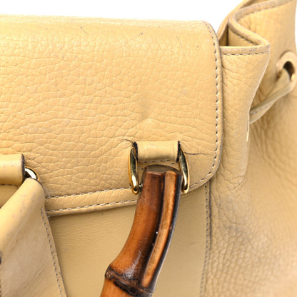 Gucci Calfskin Bamboo Medium Backpack Yellow 16 of 21