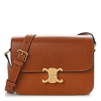 Celine Natural Calfskin Medium Triomphe Tan 1 of 10