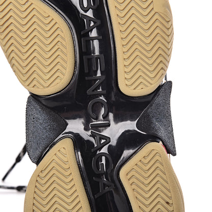 Balenciaga Mesh Nubuck Womens Triple S Sneakers 37 Black Argent 9 of 12