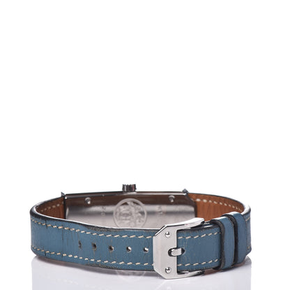 Hermes Stainless Steel Swift 15mm Kelly II Quartz Watch Blue Jean 5 of 9