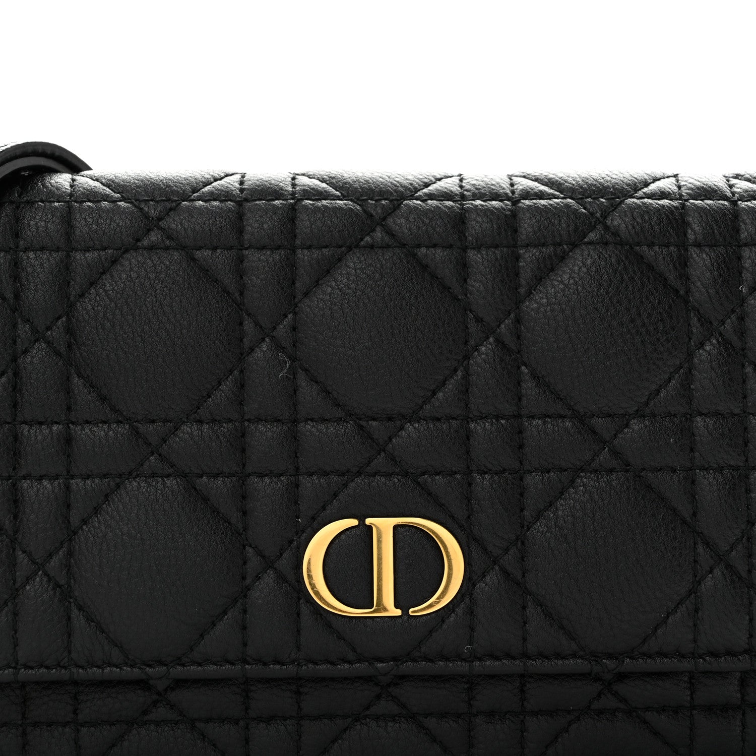 Christian Dior Supple Calfskin Caro Pouch with Chain Black 8 of 12