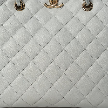 Chanel Caviar Quilted Shopping Tote Light Green 8 of 14