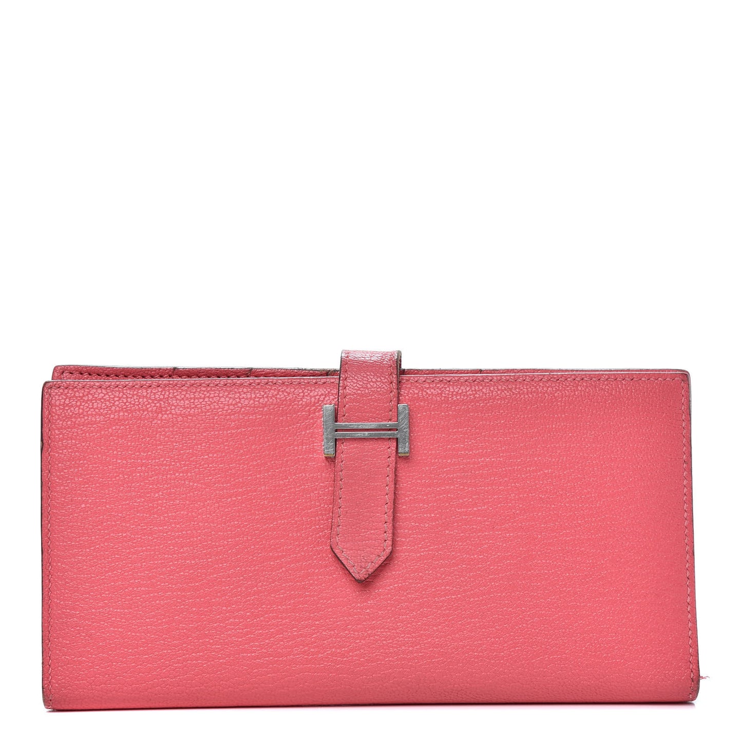 Chevre Mysore Bearn Gusset Wallet Rose Azalee