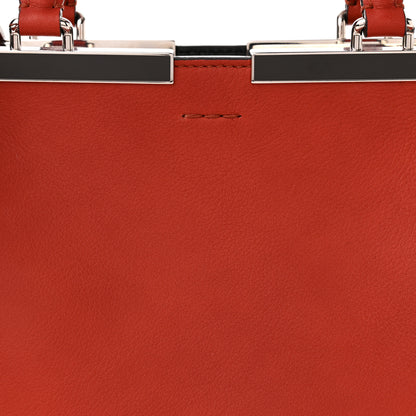 Fendi Vitello Dolce Marmol Shiny Nappa Petite 3Jours Tote Terra di Siena 8 of 10